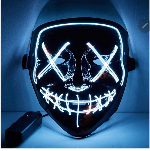 Glow/ light up Halloween/ cosplay Purge mask - Picture 6 of 6